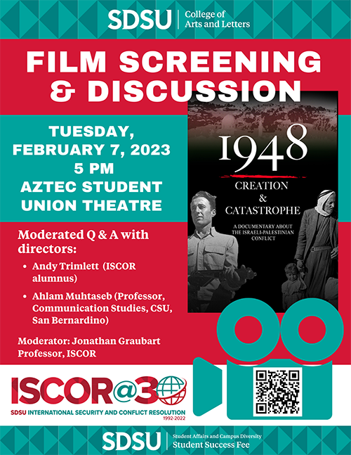 Film Screening and Discussion: 1948 Creation and Catastrophe